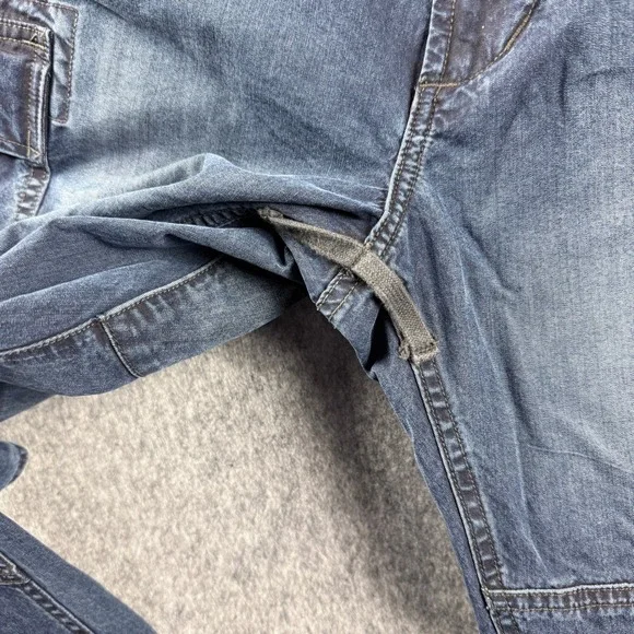 VTG Ralph Lauren Surplus Div Mountain Trousers Mens 32x28 Blue Cargo Pants - Picture 6 of 15